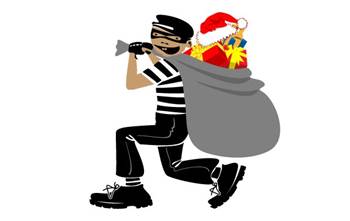 robber with santas bag