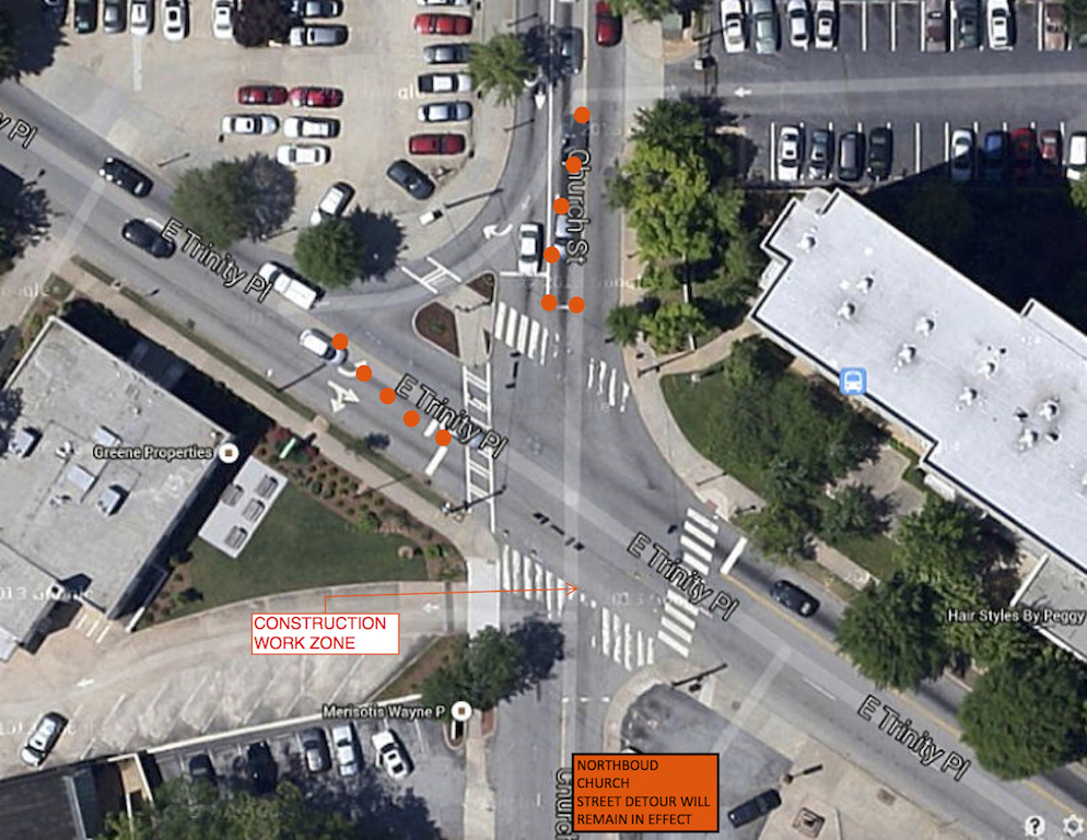 East Trinity-Church Street Intersection Traffic Control Plan