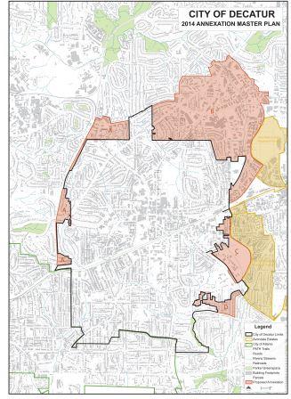 Decatur 2014 proposed annexation map
