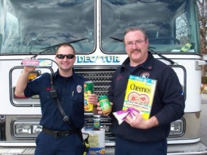 Fire dept food drive