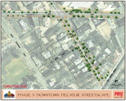 Phase V downtown Decatur streetscapes Feb2015