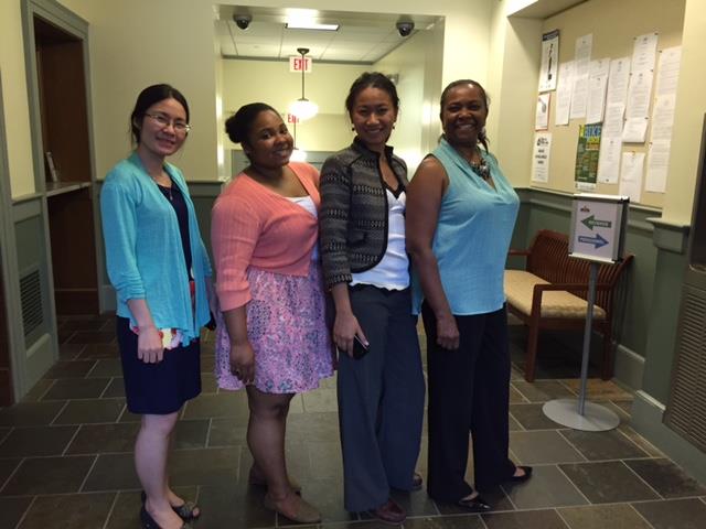 Decatur's ICMA Professional Fellows with two members of the city's human resources staff. From left to right: Ngan, Morgan, Thongvone and Connie. 