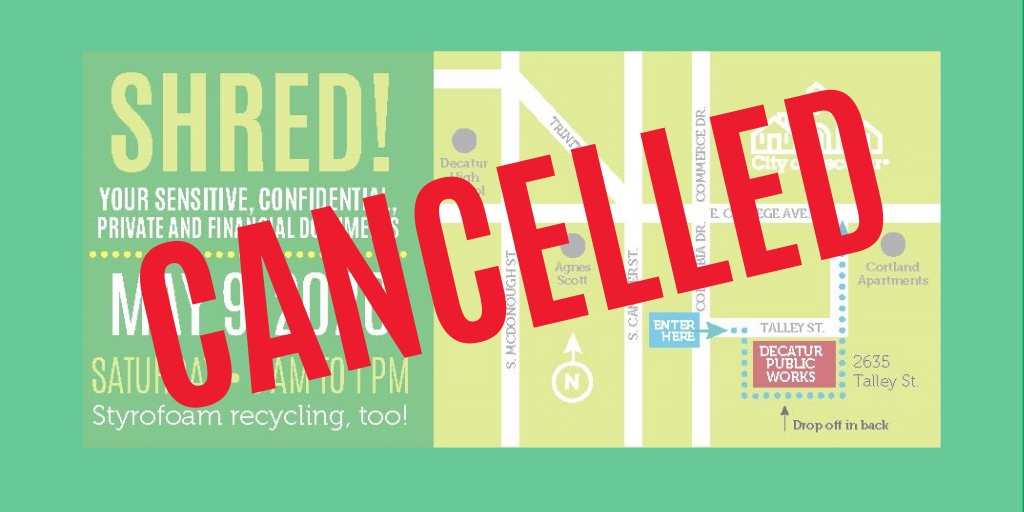 COD Shred Day Cancelled Graphic